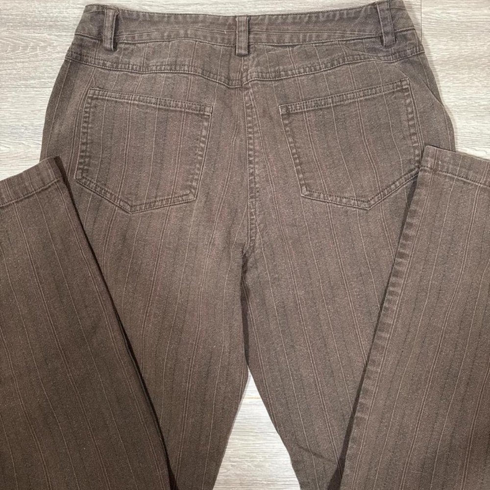 Rafaella Brown Pinstripe Trousers